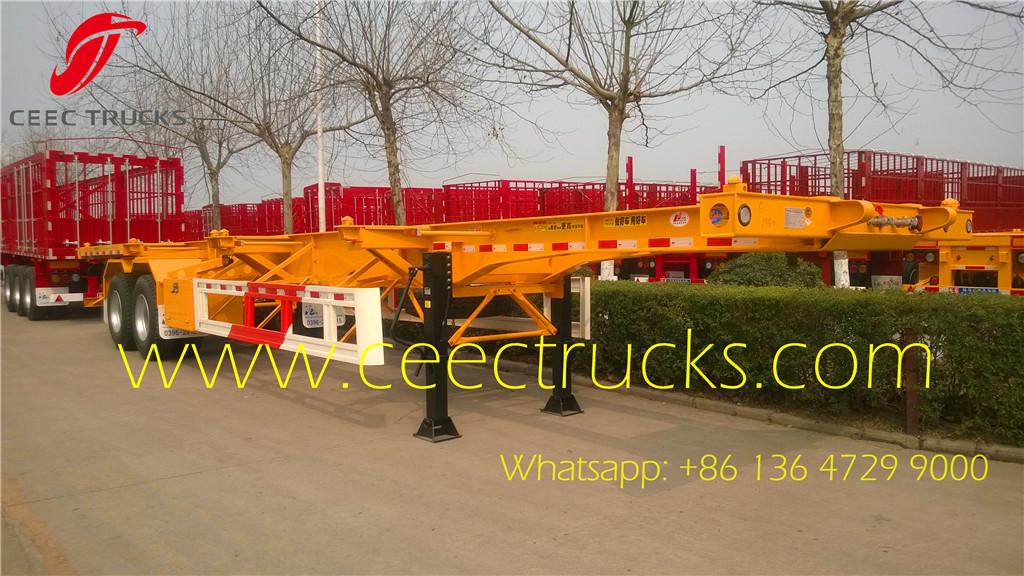 40 FT skeleton bogie suspension semi trailer