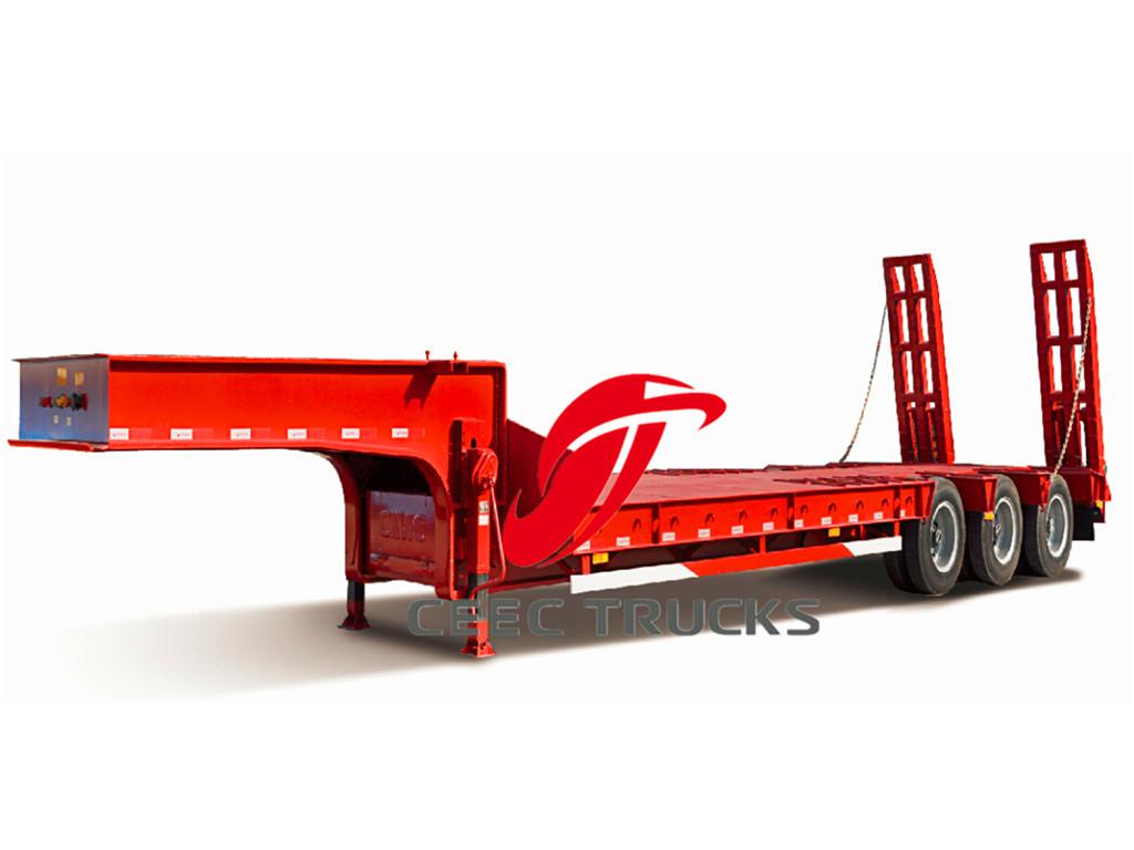 3-axle low bed semi trailer hot sale