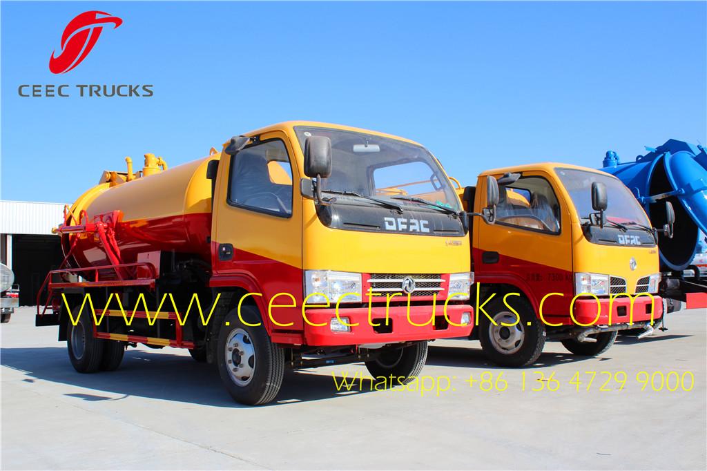 Dongfeng small 4000 liters cesspit emptier truck