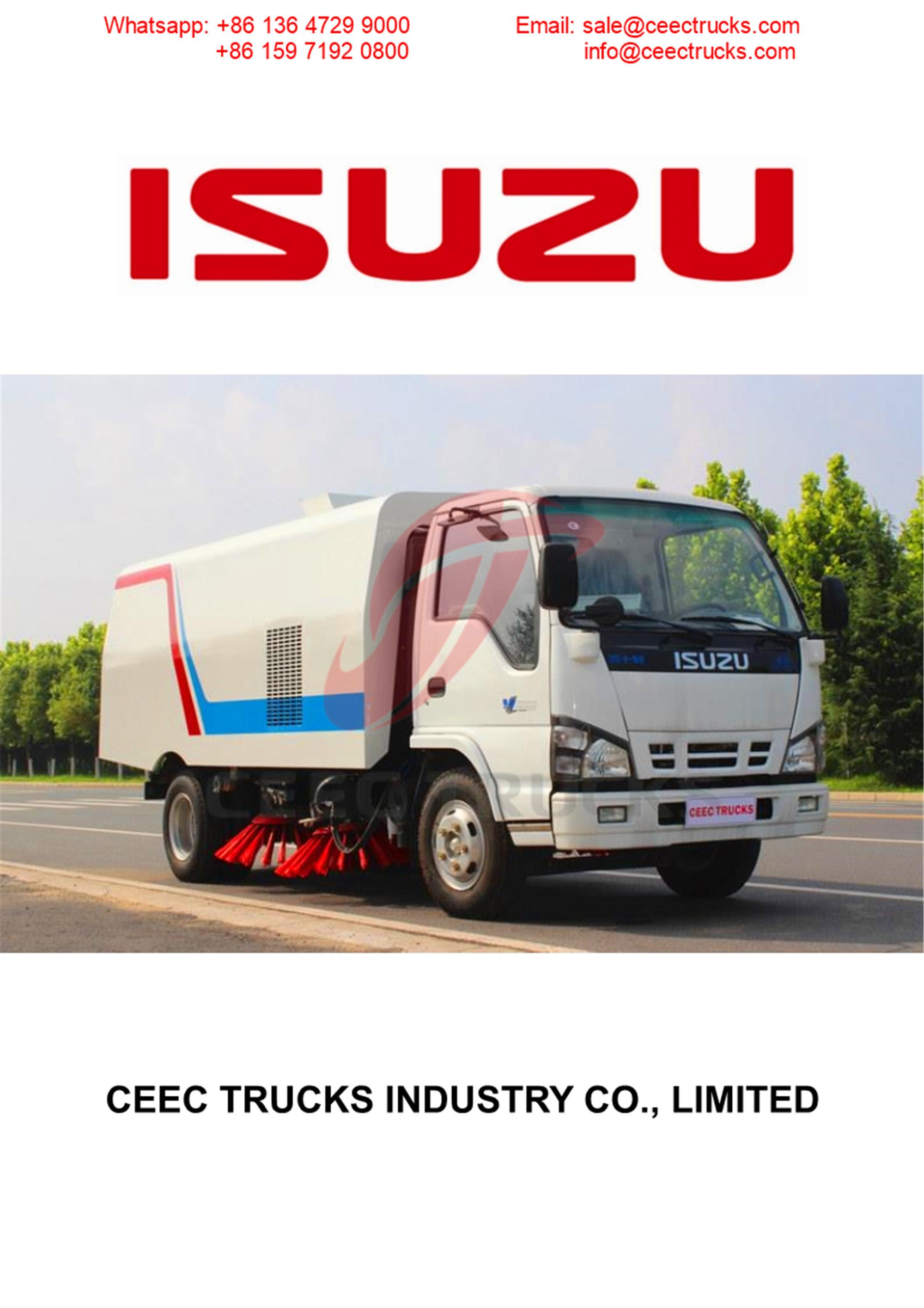 Phillippine customer buy 5CBM isuzu road sweeper truck