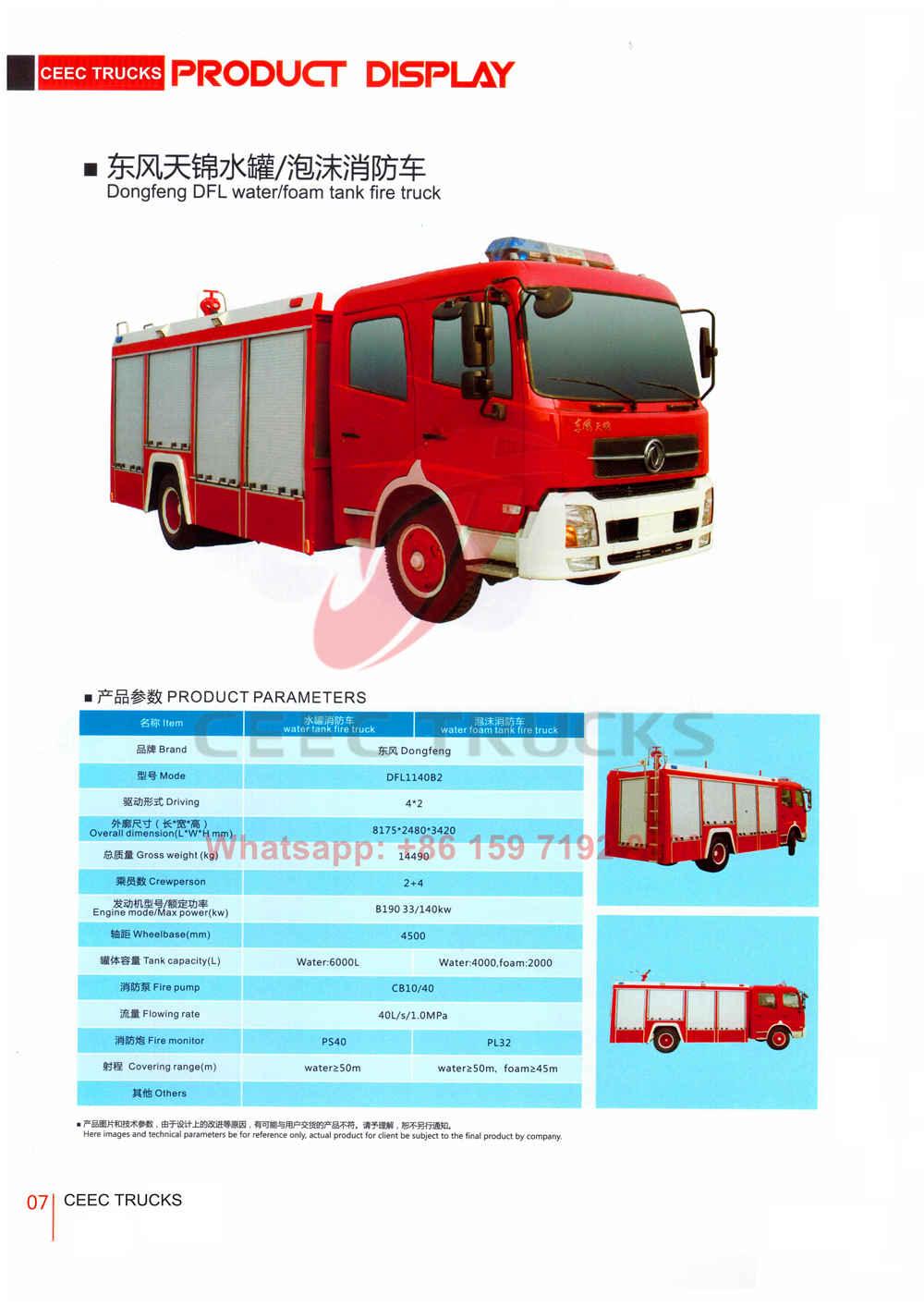 CEEC firefighting truck catalogue