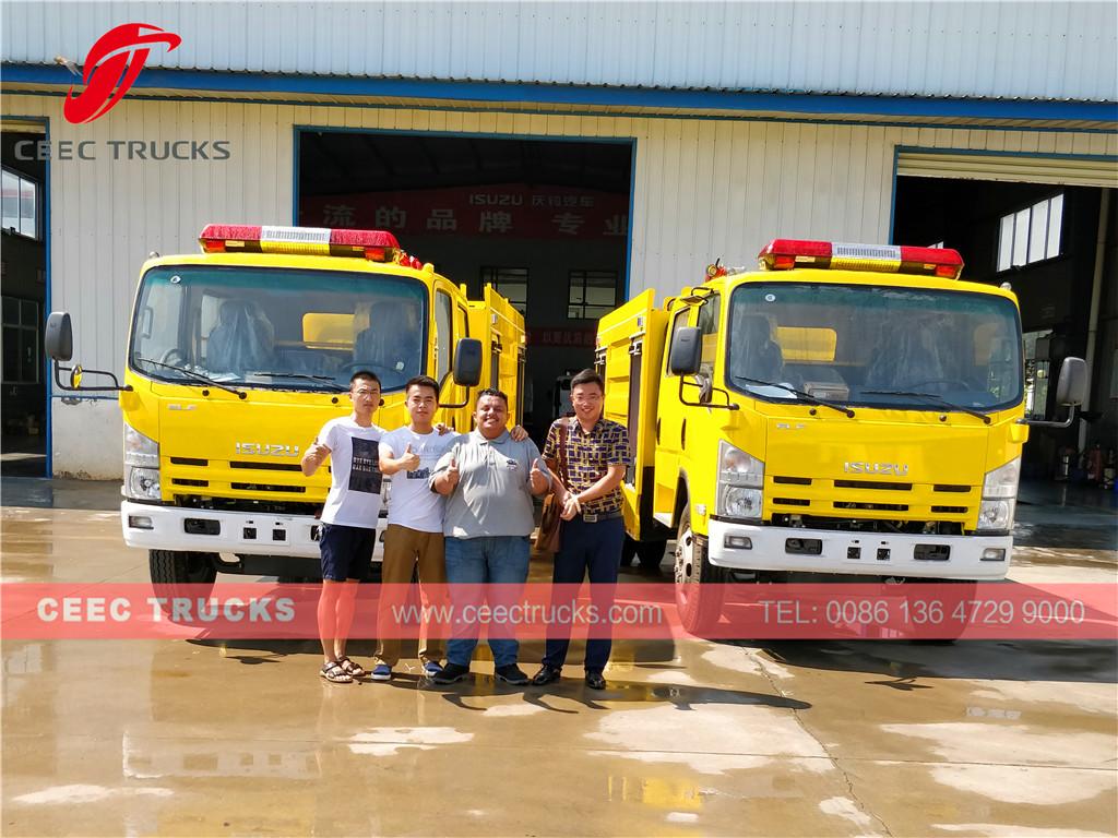 ISUZU Firefighting truck for inspection