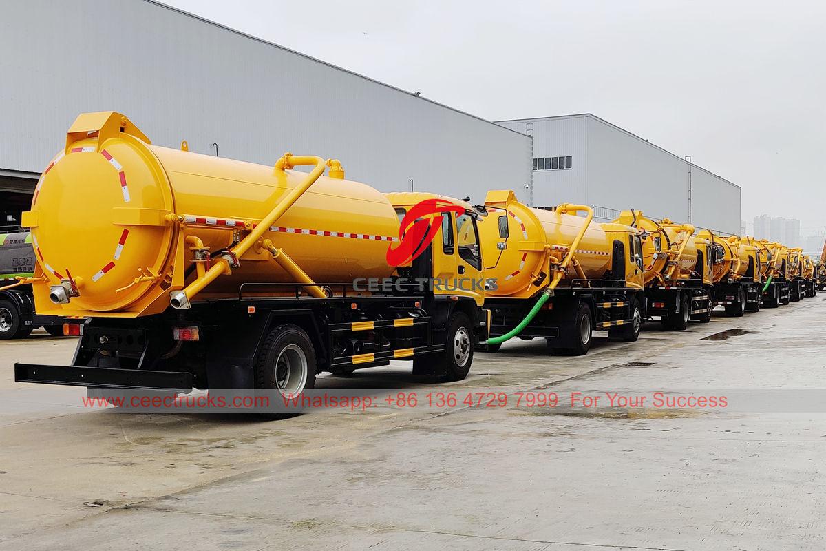 ISUZU vacuum tank trucks for export