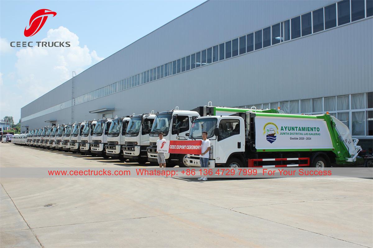 ISUZU waste compression truck for export