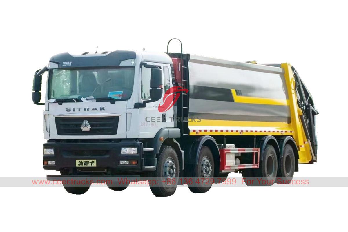 SINOTRUK 25 CBM rear load garbage truck