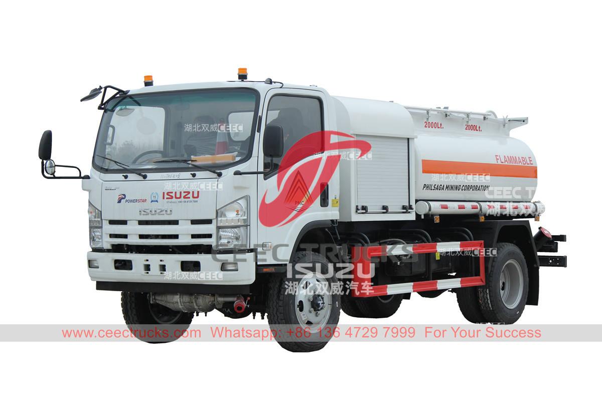 ISUZU 700P 4Ã—4 all wheel drive fuel bowser for sale