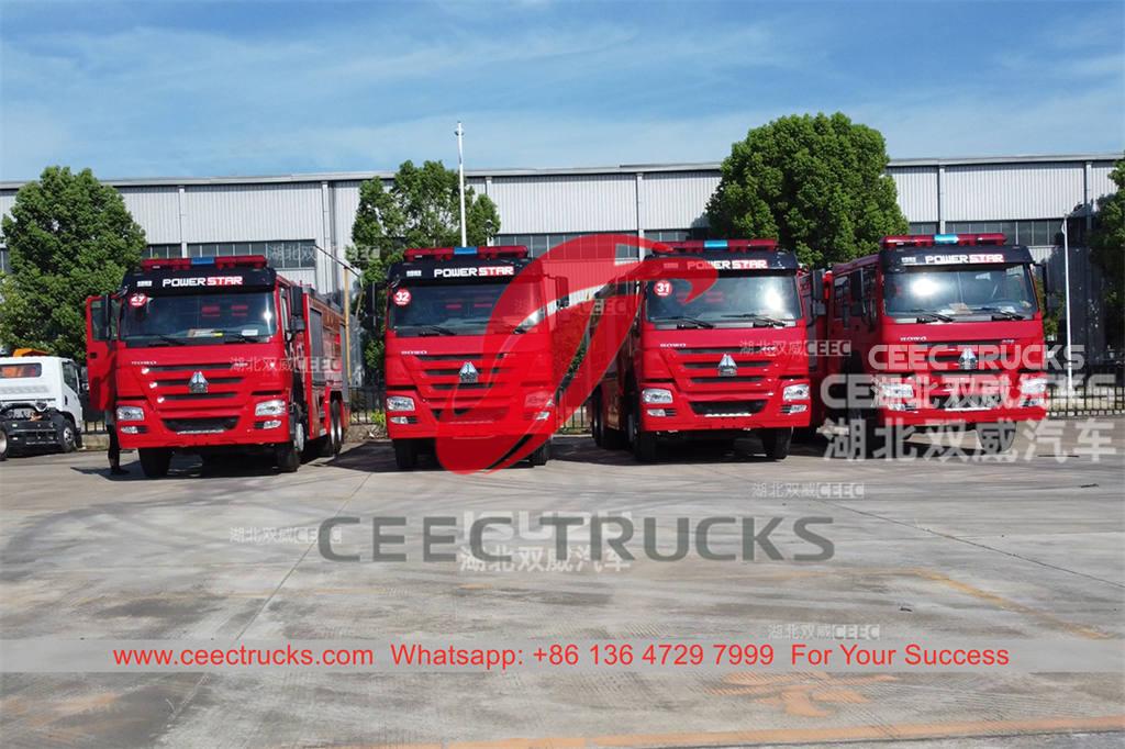 Factory outlet HOWO 6&Atilde;4 336HP fire engine at promotional price