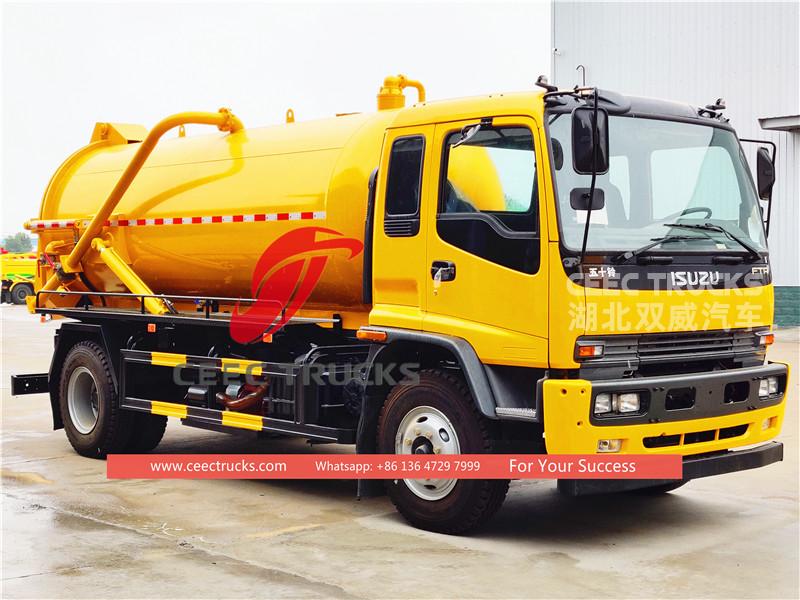 Isuzu sewer suction truck