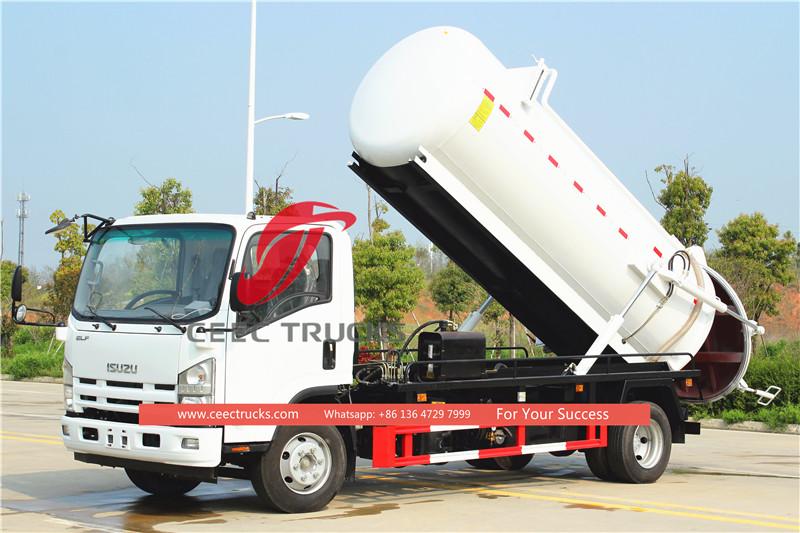 Isuzu sewer suction truck