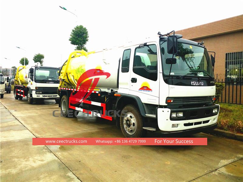 Isuzu sewer suction truck