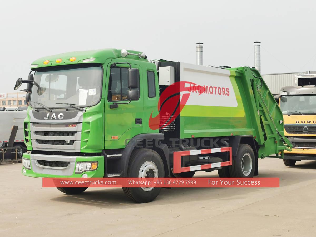 Factory price JAC 4Ã—2 garbage compactor truck for sale