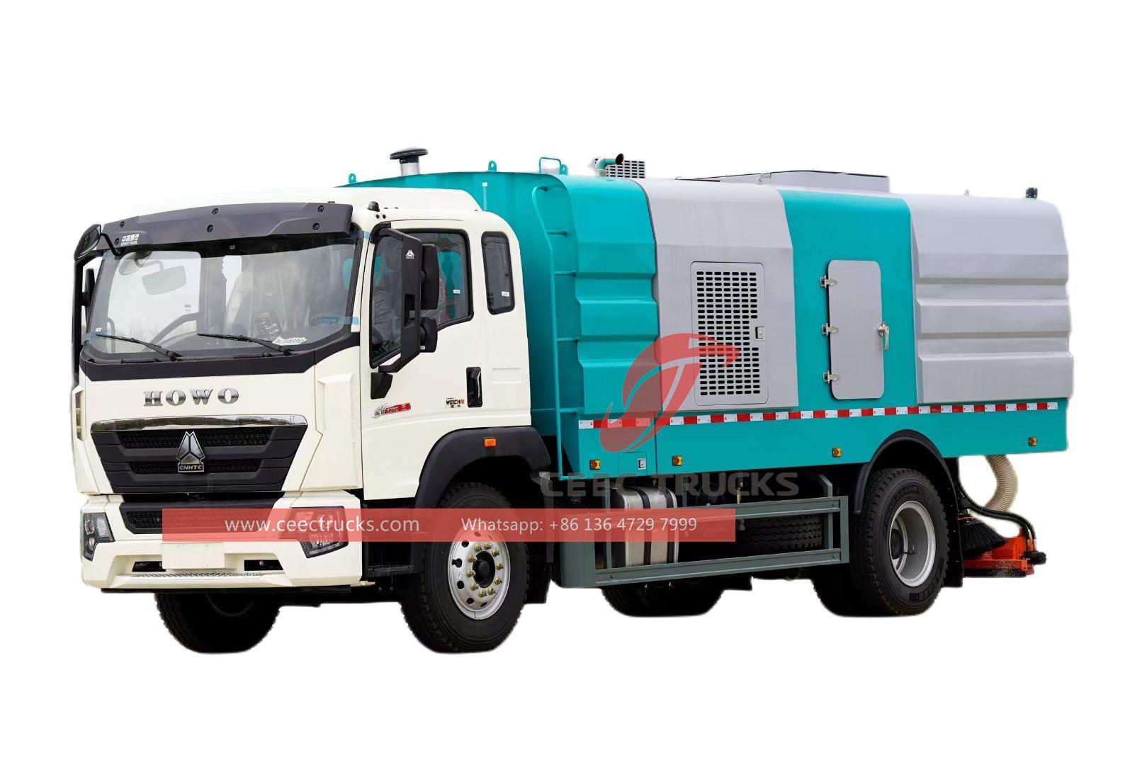 HOWO 12cbm road sweeper truck