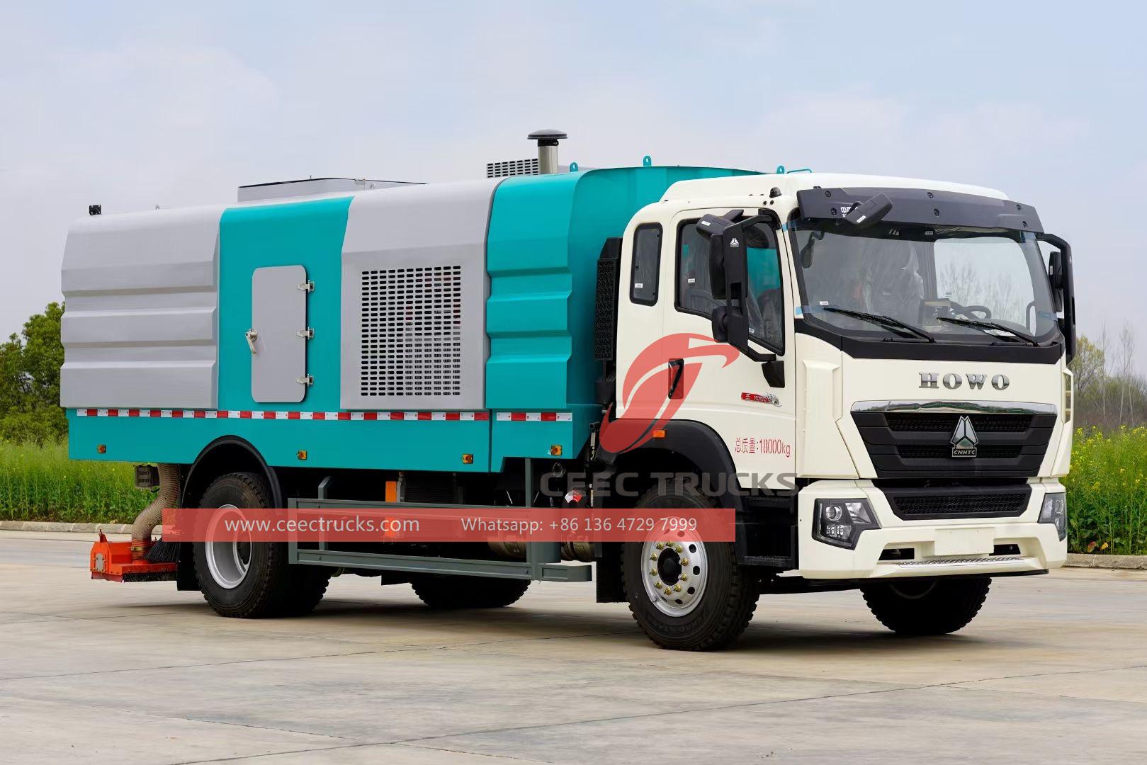 HOWO 12cbm road sweeper truck