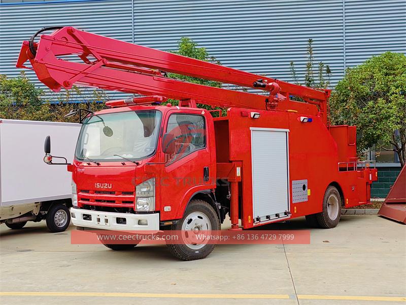 Isuzu high ladder fire rescue truck