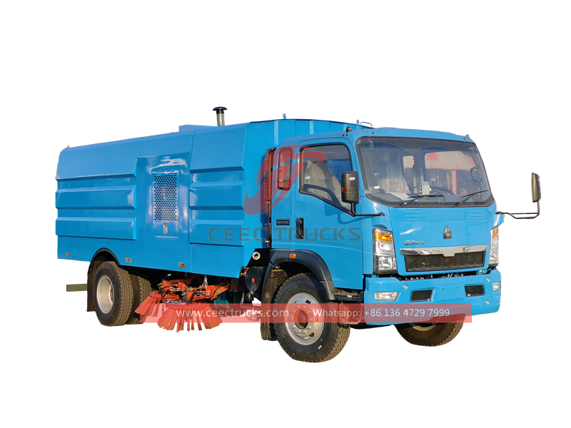 Howo 8CBM street vacuum sweeping truck