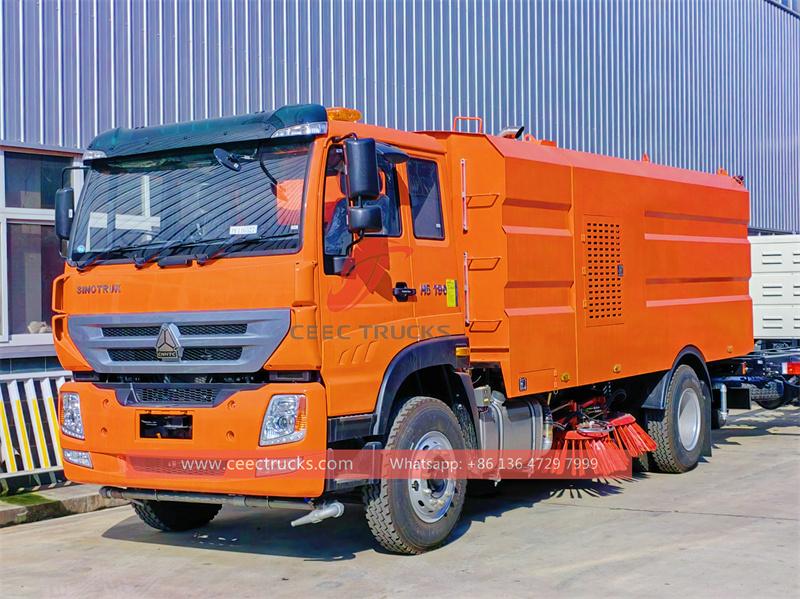 Howo mechnical sweeper truck