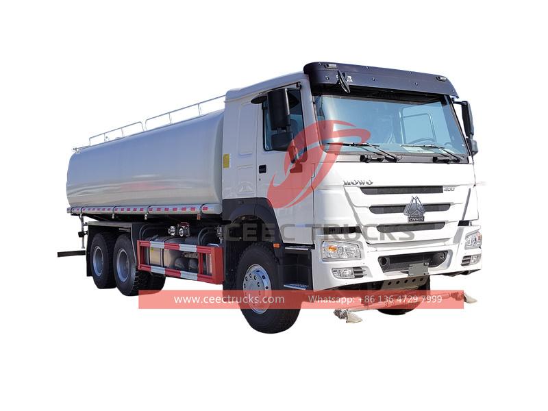 Howo 20 cbm water bowser truck