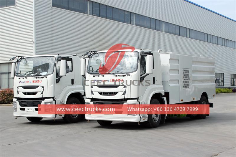 Isuzu airport sweeper truck