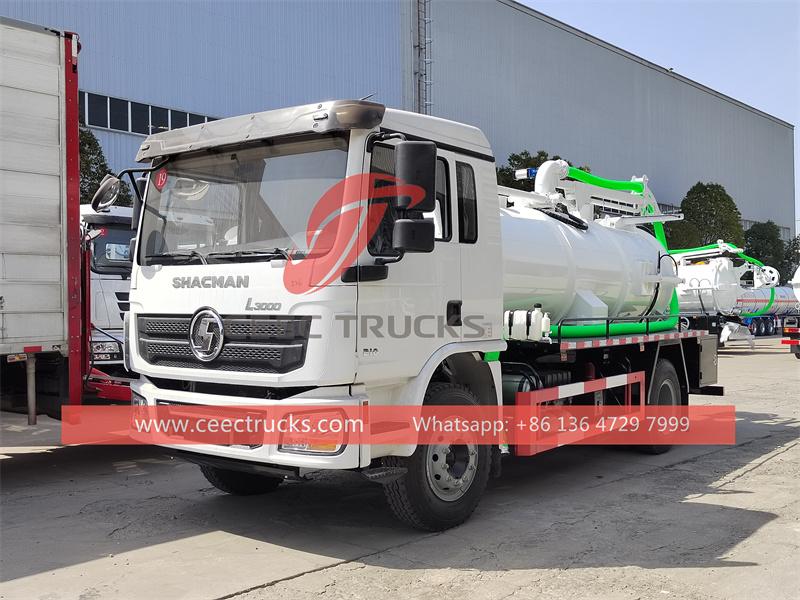 Shacman light-duty 8CBM sewage tank truck