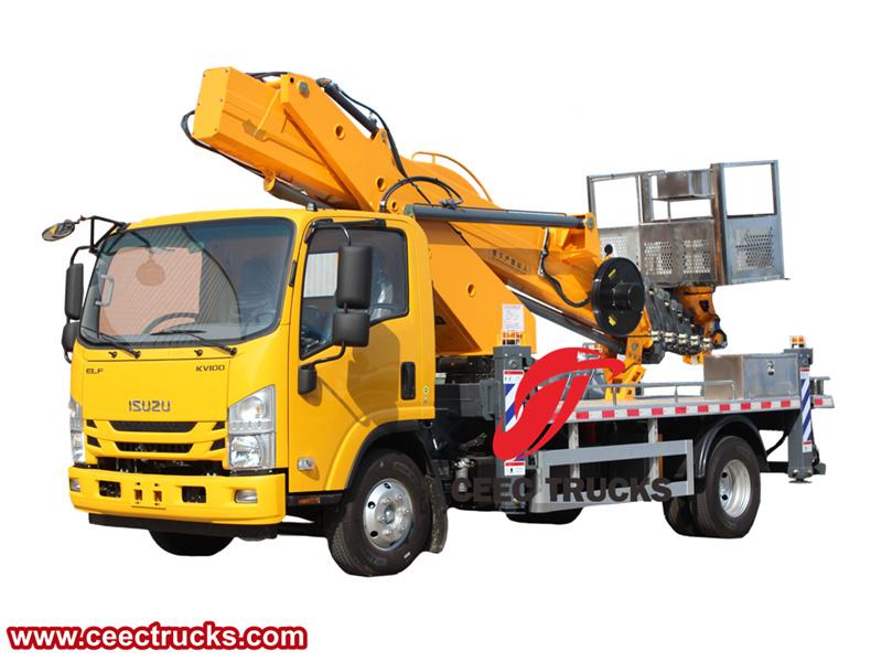 Isuzu KV100 bucket truck