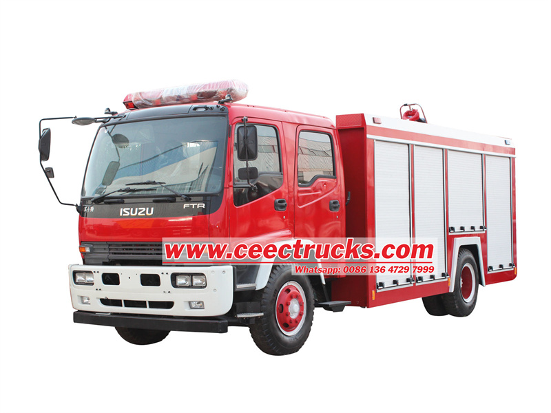 Isuzu FTR dry Powder/nitrogen fire truck