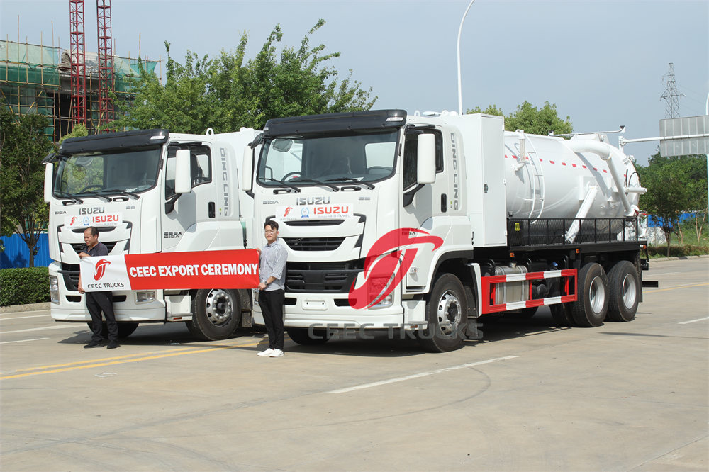 isuzu vacuum tanker truck