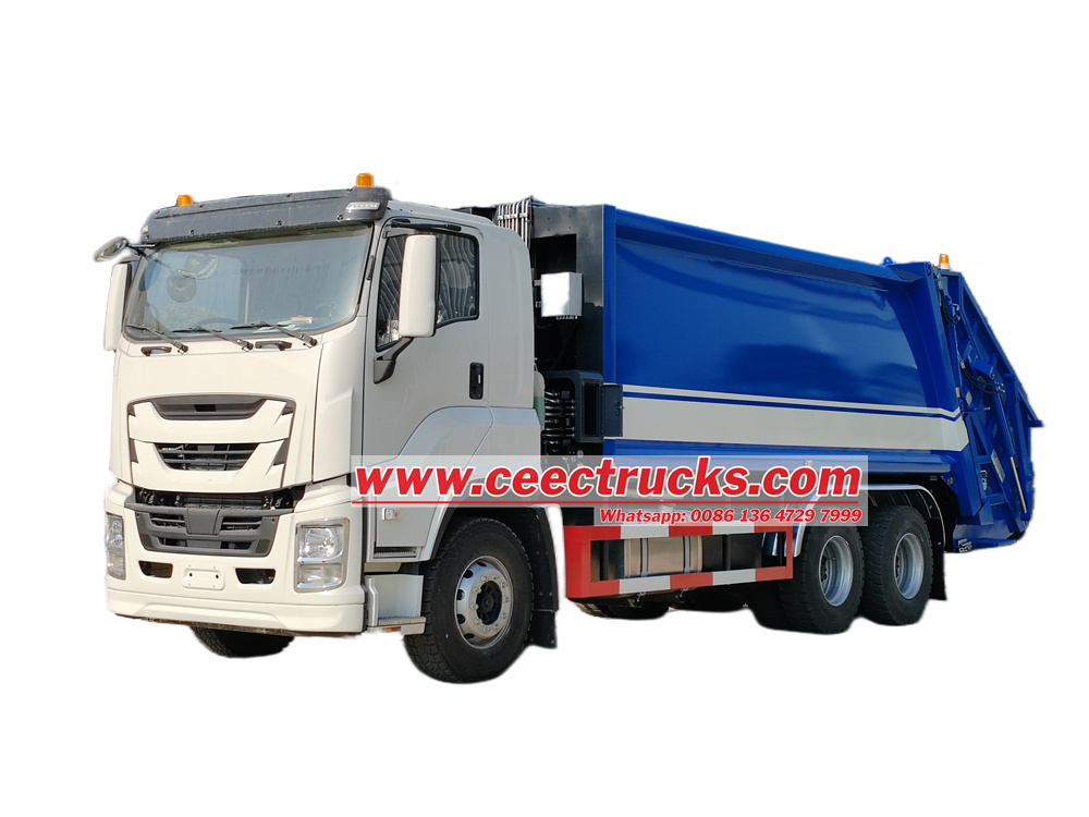 Philippine Isuzu 10 wheel rear loader garbage truck