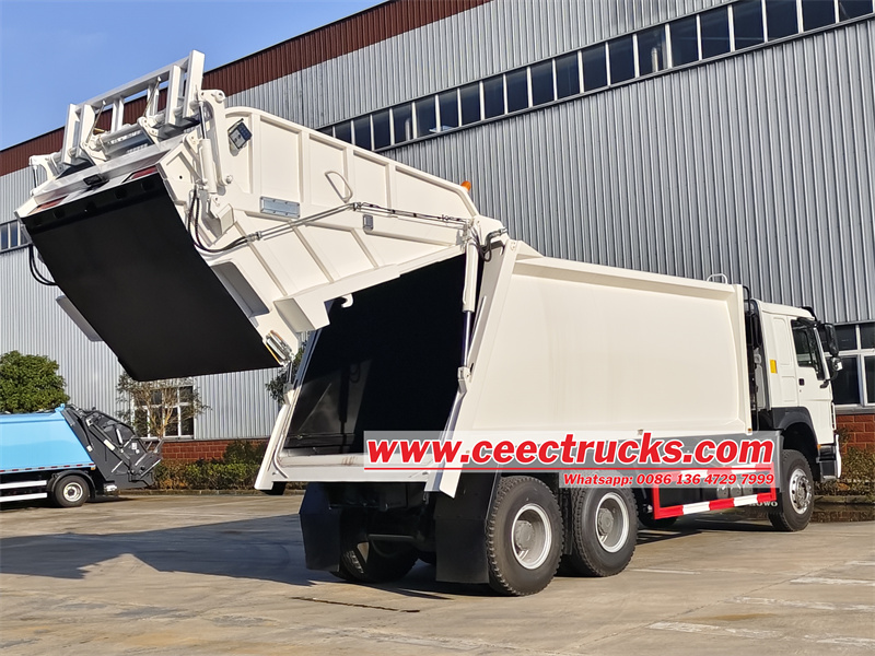 HOWO 6x4 20cbm trash compactor truck