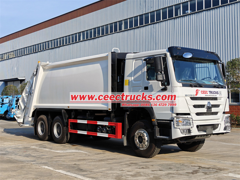 HOWO 20CBM garbage compactor truck