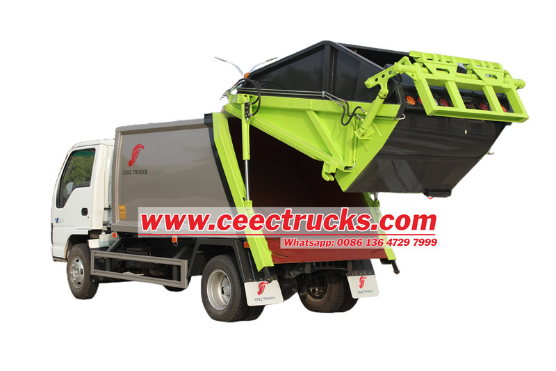 isuzu rear loader garbage truck