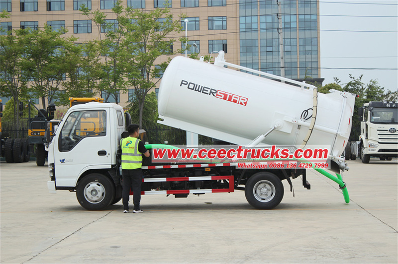 Isuzu sewage tank truck