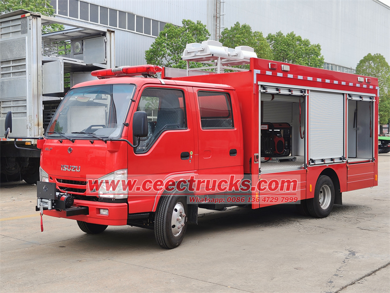 Isuzu rescue fire fighting truck Isuzu rescue fire fighting truck