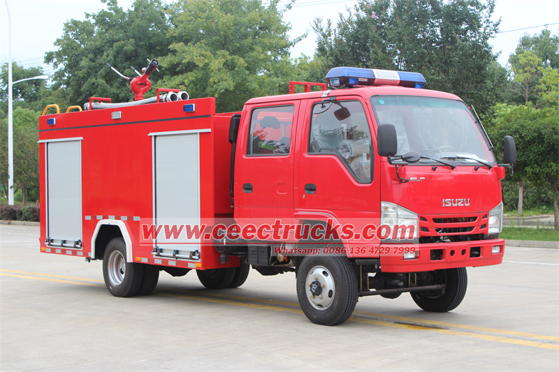 Isuzu fire fighting truck