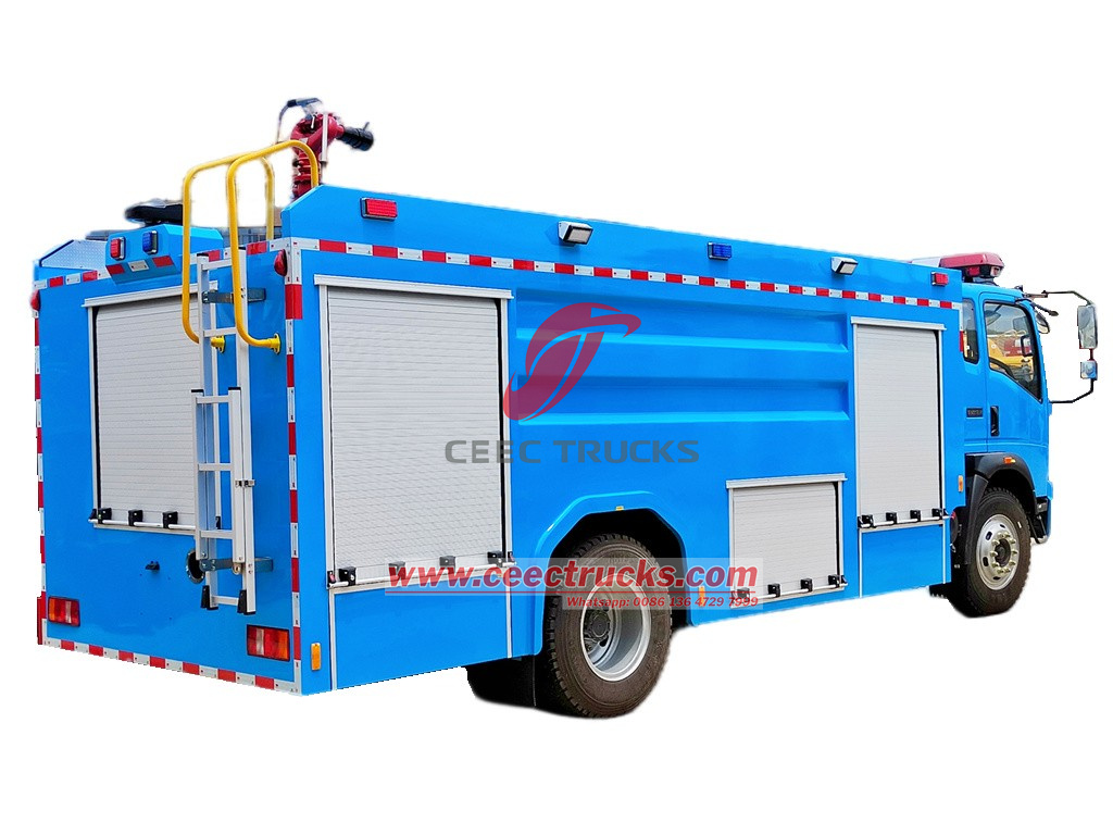 HOWO CAFS pumper tank fire truck