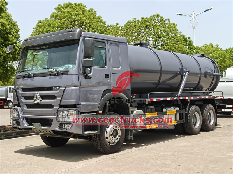 HOWO heavy duty 18000L vacuum tanker truck