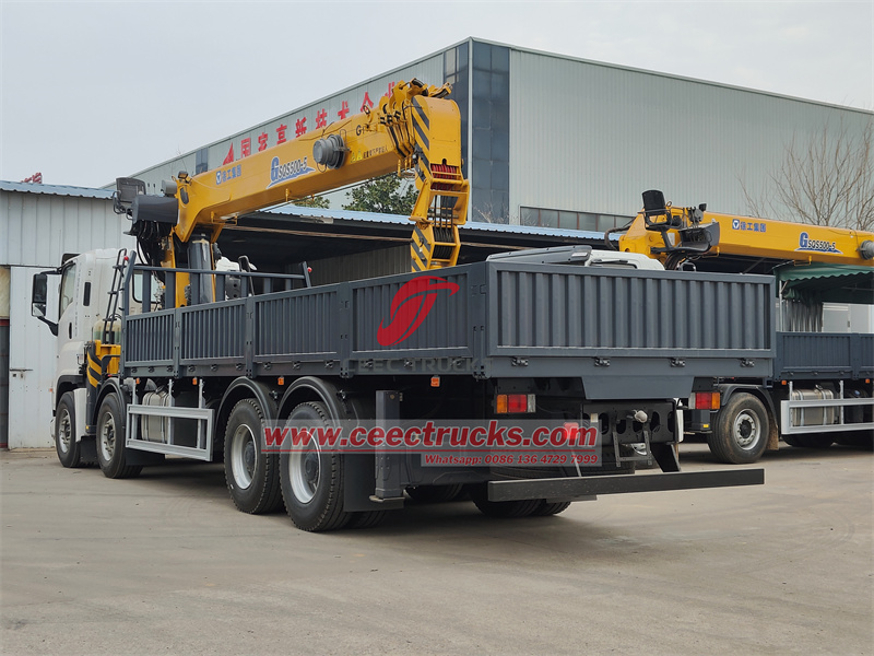 Isuzu loader crane cargo truck