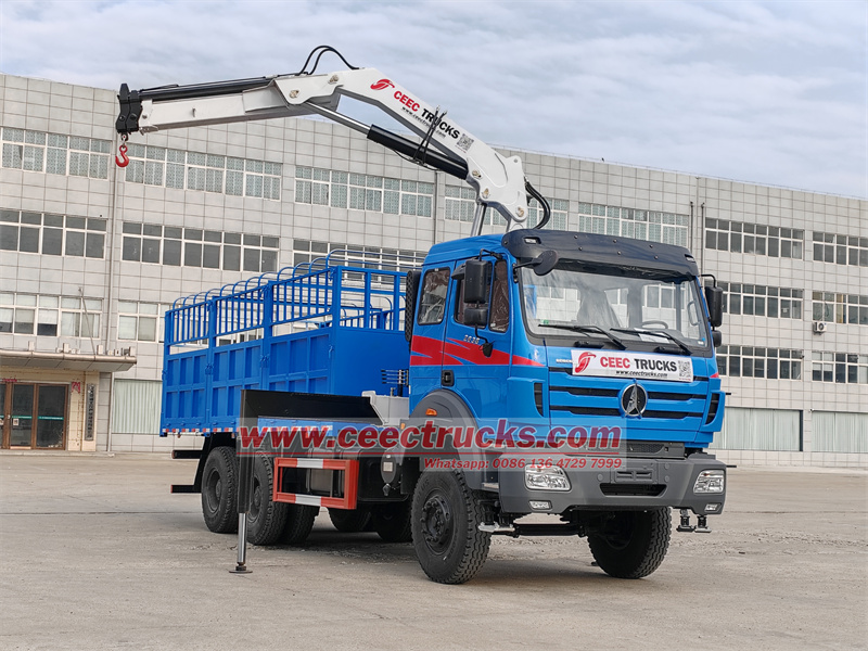 Beiben folding arm crane truck
