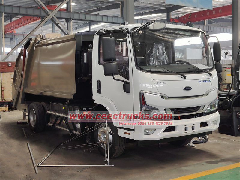 How to manufacture ISUZU EVM600 rear loader truck