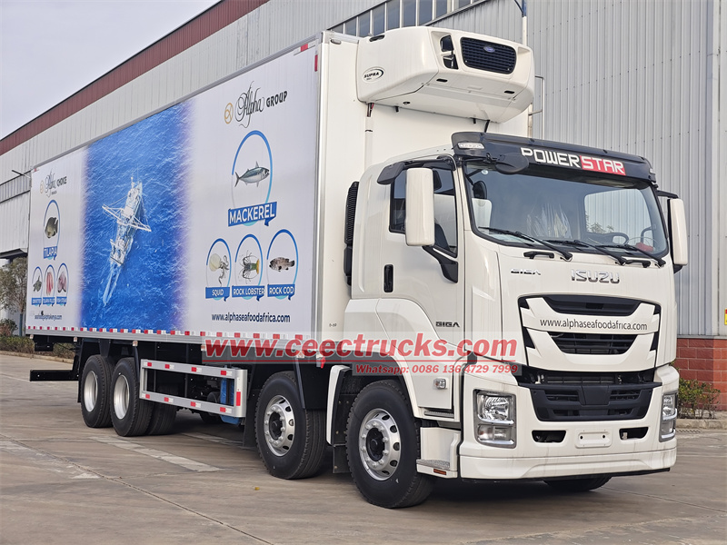 Isuzu GIGA 8x4 refrigerated truck