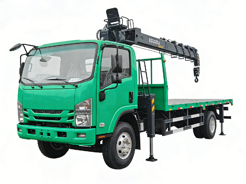 ISUZU KV800 4JZ1 engine Boom Crane Truck