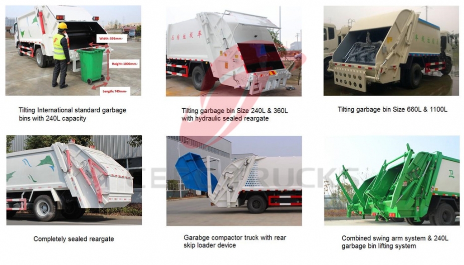 Togo 12CBM garbage compactor truck for sale