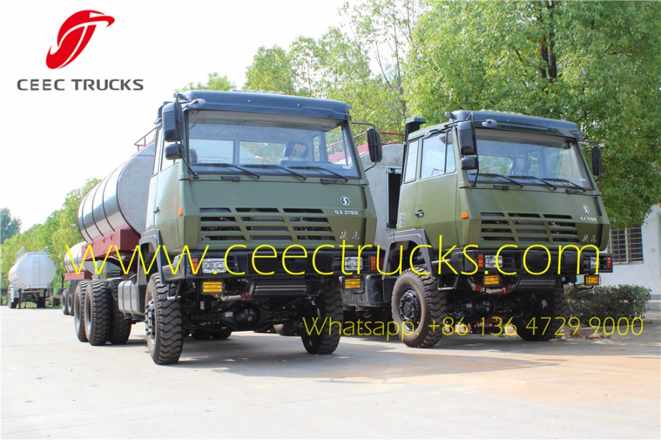 Military 12 wheelers fuel tanker truck Shacman oil trucks supplier