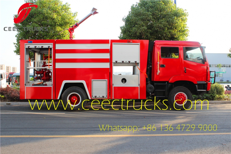 Kenya FAW brand 8000 liters firefighting trucks