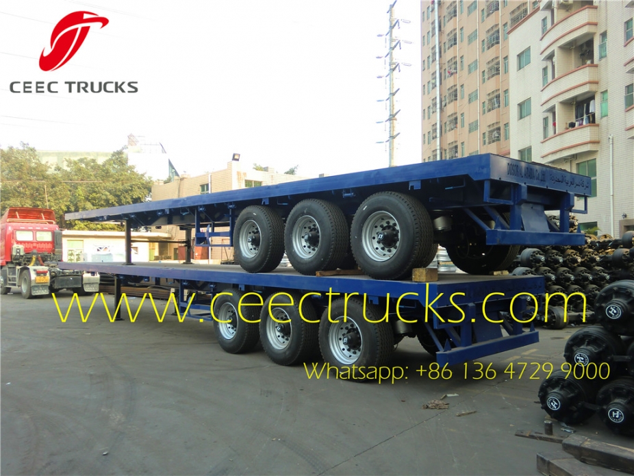 70T Bogie suspension trailer hot sale in Africa countries