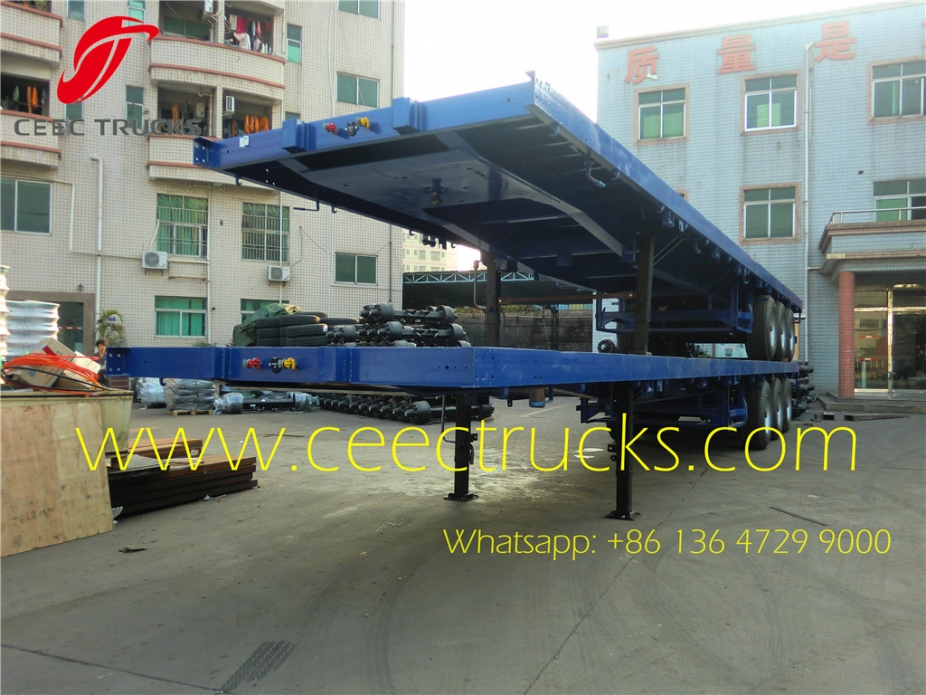 70T Bogie suspension trailer hot sale in Africa countries