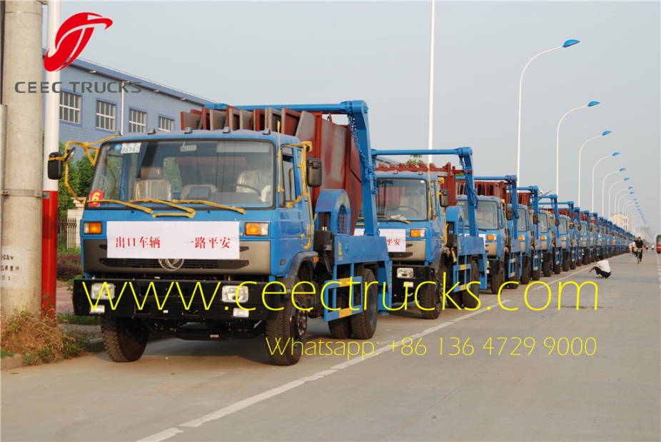 10 cbm Skip Bin Truck RHD Truck Skip Bin Loader supplier