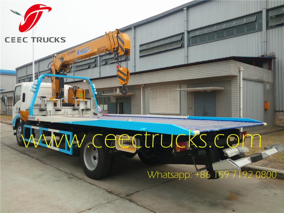 Sierra Leone City emergercy road wrecker ISUZU 5T street recuse truck manufacturer