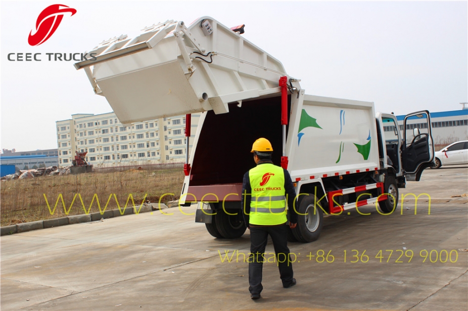 10CBM Myanmar compressed refuse truck tailgate assembly