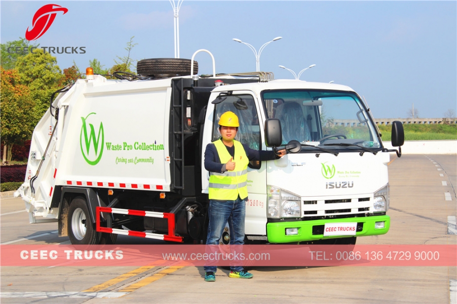 ISUZU 5cbm garbage compactor truck