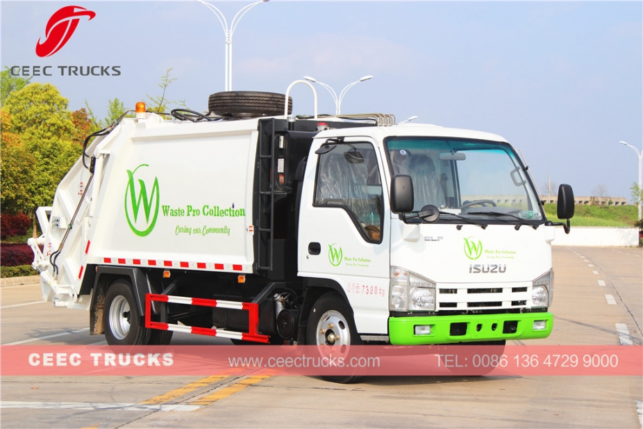 ISUZU 5cbm garbage compactor truck